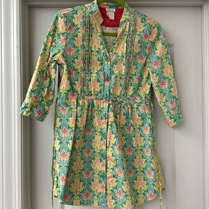 Matilda Jane Printed Tunic Top Button Front Women's Size small